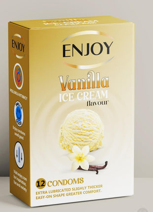 Enjoy Ice Cream Vanilla Premium Condoms 12 pcs