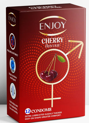 Enjoy Cherry Premium Condoms 12 Pcs