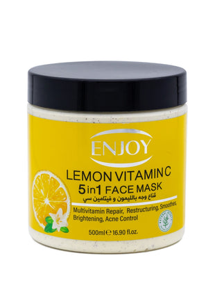 Enjoy Face & Body 5 In 1 Whitening Mask Lemon 500 ml