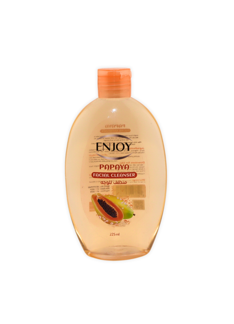 ENJOY Papaya Facial Cleanser 225ml – Deep Cleansing & Brightening Removes Dirt, Oil & Makeup Antibacterial & Refreshing