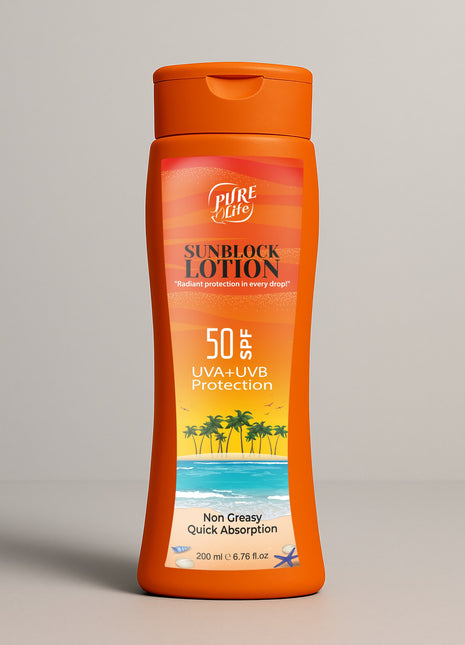 Pure Life Sunblock Lotion 50 SPF 200 ml