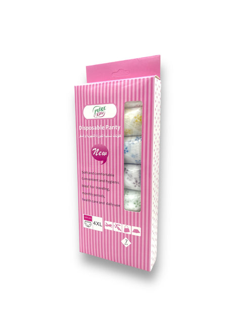 Pure Life Disposable Panty 4XL – Soft, Comfortable, and Secure Disposable Underwear for Women