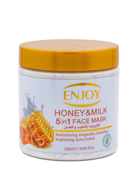 NJOY Face & Body 5-in-1 Whitening Mask – Honey & Milk Deep Nourishment & Brightening