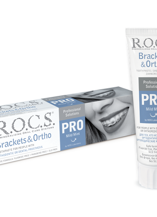 ROCS Toothpaste Pro Brackets & Ortho Mild Mint 135 g