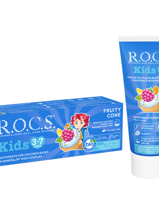 ROCS Toothpaste Kids 3-7 Years Fruity Cone 45 g