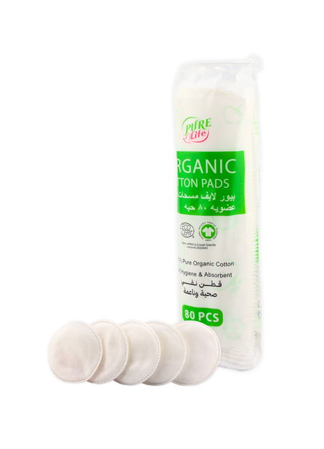Purelife Organic Cotton Pads 100 pcs