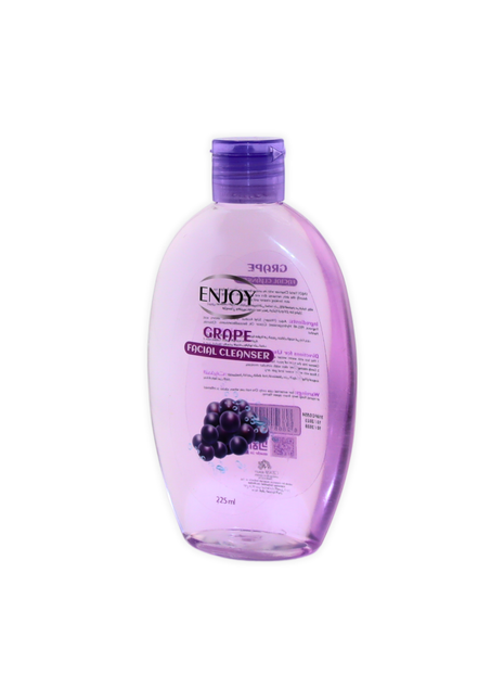 ENJOY Grape Facial Cleanser 225ml - Deep Cleansing & Hydrating Removes Dirt, Oil & Makeup Antibacterial & Refreshing