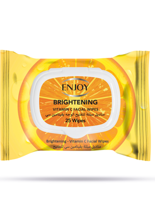 ENJOY Biodegradable Vitamin C Facial Wipes 25s