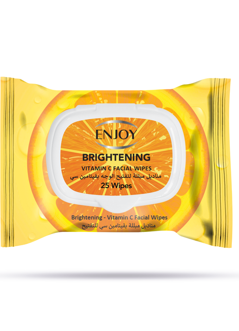 ENJOY Biodegradable Vitamin C Facial Wipes 25s