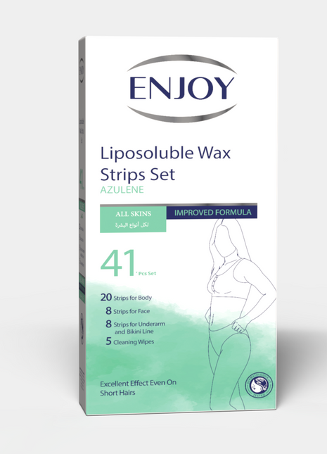 Enjoy Liposoluble Wax Strips Set For All Skins 41 pcs