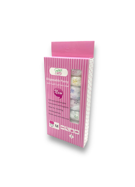 Pure Life Disposable Panty M – Soft, Comfortable, and Secure Disposable Underwear for Women
