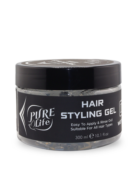 Pure Life Hair Styling Gel Wet Look White 300 ml