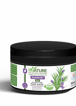 ByNature Rosemary Mint Complete Repair Hair Mask – 300ml for Deep Conditioning & Strengthening