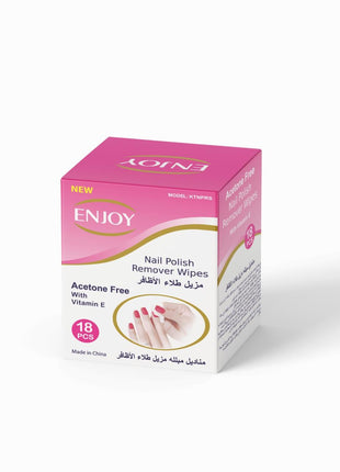 Enjoy Acetone Nail Polish Remover Wipes 18 pcs