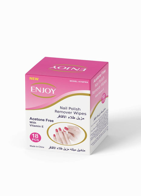 Enjoy Acetone Nail Polish Remover Wipes 18 pcs
