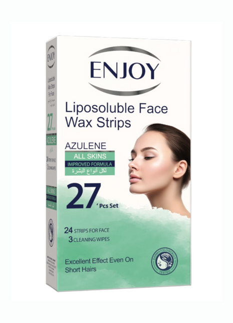 Enjoy Liposoluble Face Wax Strips For All Skins 27 pcs