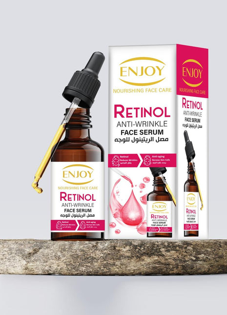 ENJOY Retinol Face Serum 50ml – Anti-Wrinkle & Anti-Aging Hydrating & Brightening Collagen Boosting