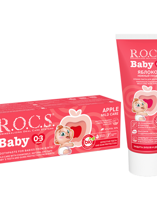 ‏ROCS Toothpaste Baby 0-3 Years Apple 45 g