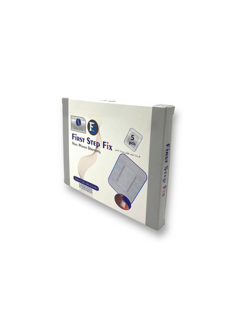 First Step Sterile Adhesive Wound Dressings 5×7 cm – Pack of 5 for Wound Protection & Healing