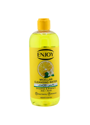 Enjoy Facial Micellar Water with Lemon – Deep Cleansing & Refreshing Formula, 400ml
