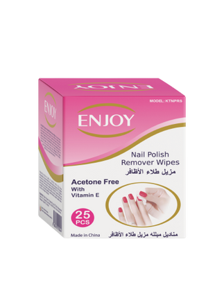 Enjoy Acetone Nail Polish Remover Wipes 25 pcs