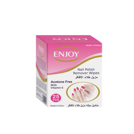 Enjoy Acetone Nail Polish Remover Wipes 25 pcs