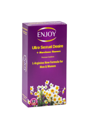 Enjoy U. S.D+Narcissus Flowers Premium Condoms 12Pcs