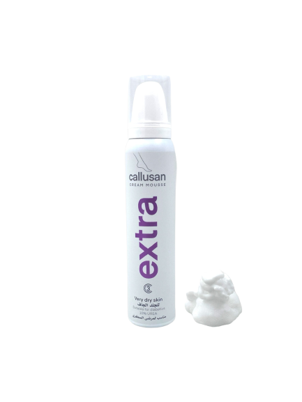 Callusan Extra Cream Mousse 125ML – 10_ Urea Intensive Care for Very Dry & Diabetic Skin Fast-Absorbing Hydration