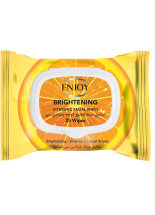 ENJOY Biodegradable Vitamin C Facial Wipes 25s