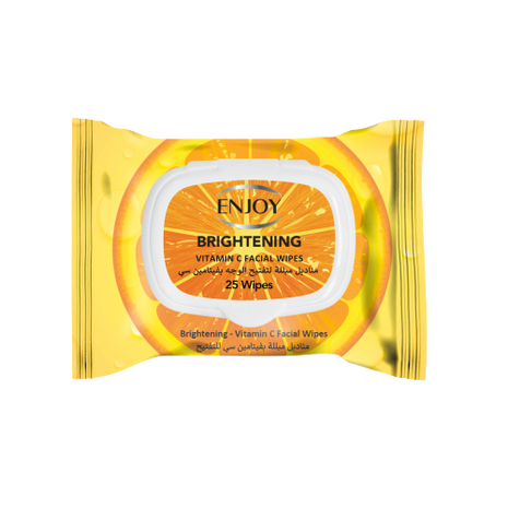 ENJOY Biodegradable Vitamin C Facial Wipes 25s