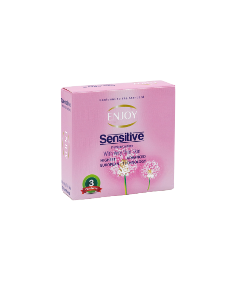Enjoy Sensitive Premium Condoms 3 pcs