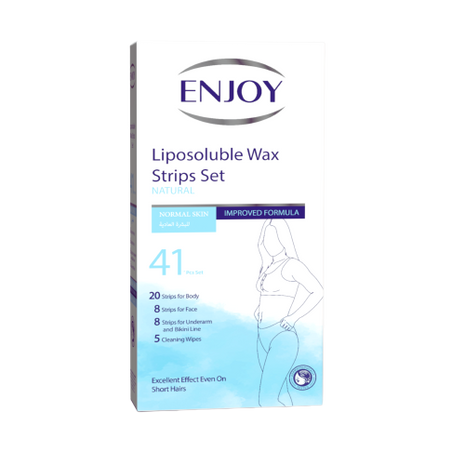 Enjoy Liposoluble Wax Strips Set For Normal Skin 41 pcs