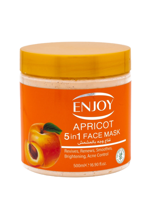 ENJOY Face & Body 5-in-1 Whitening Mask – Apricot Extract Brightening & Skin Renewal 500 Ml