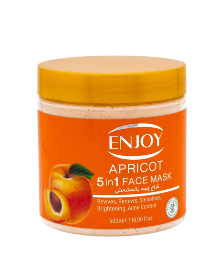 ENJOY Face & Body 5-in-1 Whitening Mask – Apricot Extract Brightening & Skin Renewal 500 Ml