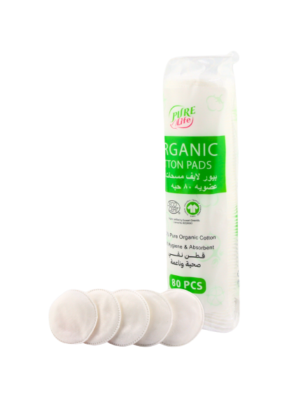 Purelife Organic Cotton Pads 100 pcs