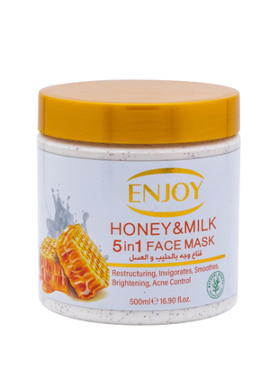 NJOY Face & Body 5-in-1 Whitening Mask – Honey & Milk Deep Nourishment & Brightening