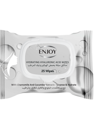ENJOY Facial Wipes Hydrating Hyaluronic Acid 25s