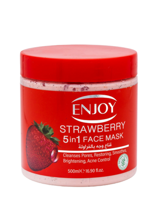 Enjoy Face & Body 5 In 1 Whitening Mask Strawberry 500 ml