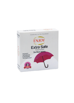 Enjoy Extra Safe Premium Condoms 3 pcs
