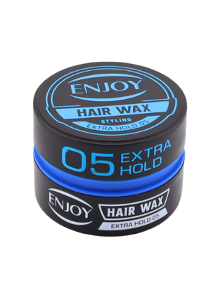 ENJOY Hair Wax 05 Blue - Strong Hold 150ml Flexible Styling Wax for Men