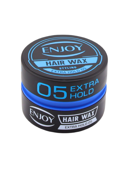 ENJOY Hair Wax 05 Blue - Strong Hold 150ml Flexible Styling Wax for Men