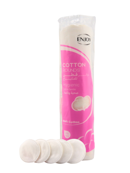 Enjoy Cotton Rounds – Soft & Gentle Makeup Removal Pads, 100pcs