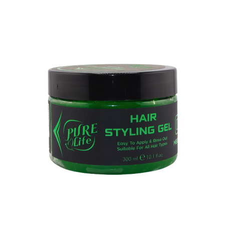 Pure Life Hair Styling Gel Mega Hold Green 300 ml