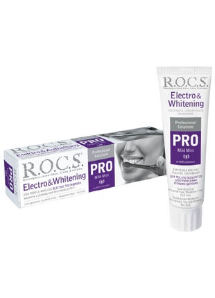 ROCS Toothpaste Pro Electro & Whitening Mild Mint 135 g
