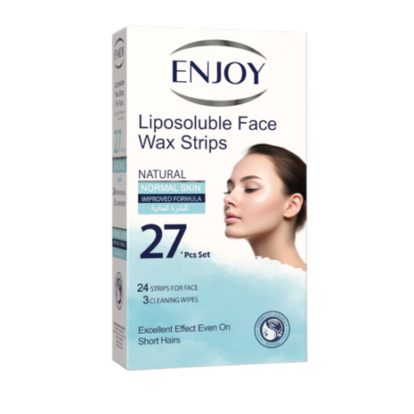 Enjoy Liposoluble Face Wax Strips For Normal Skin 27 pcs