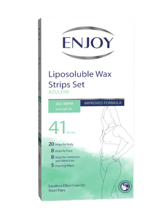 Enjoy Liposoluble Wax Strips Set For All Skins 41 pcs
