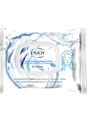 ENJOY 3-in-1 Cleansing Facial Wipes 25s