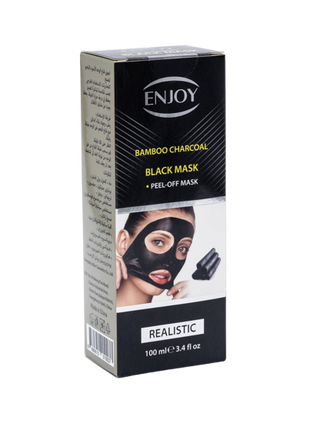 ENJOY Charcoal Face Mask - 100ML Deep Cleansing, Acne Control & Radiant Skin