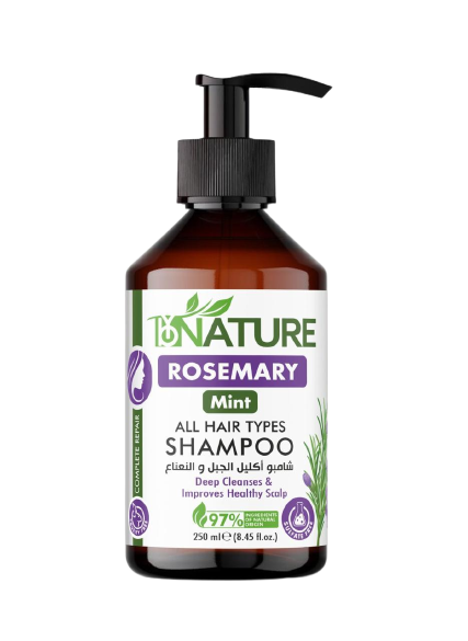 ByNature Rosemary Mint Complete Repair Shampoo – 250ml for Strengthening & Nourishing Hair