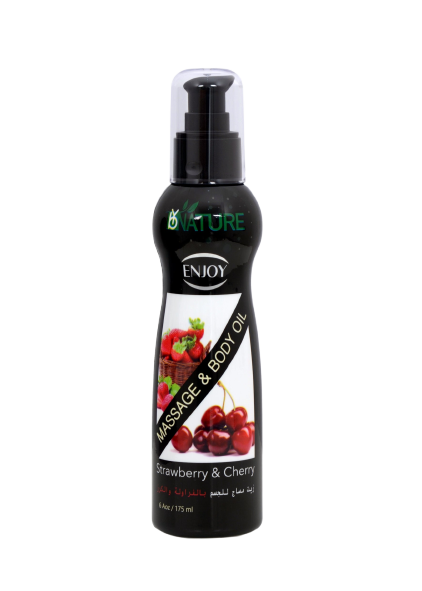 Enjoy Strawberry & Cherry Massage Oil 175ml